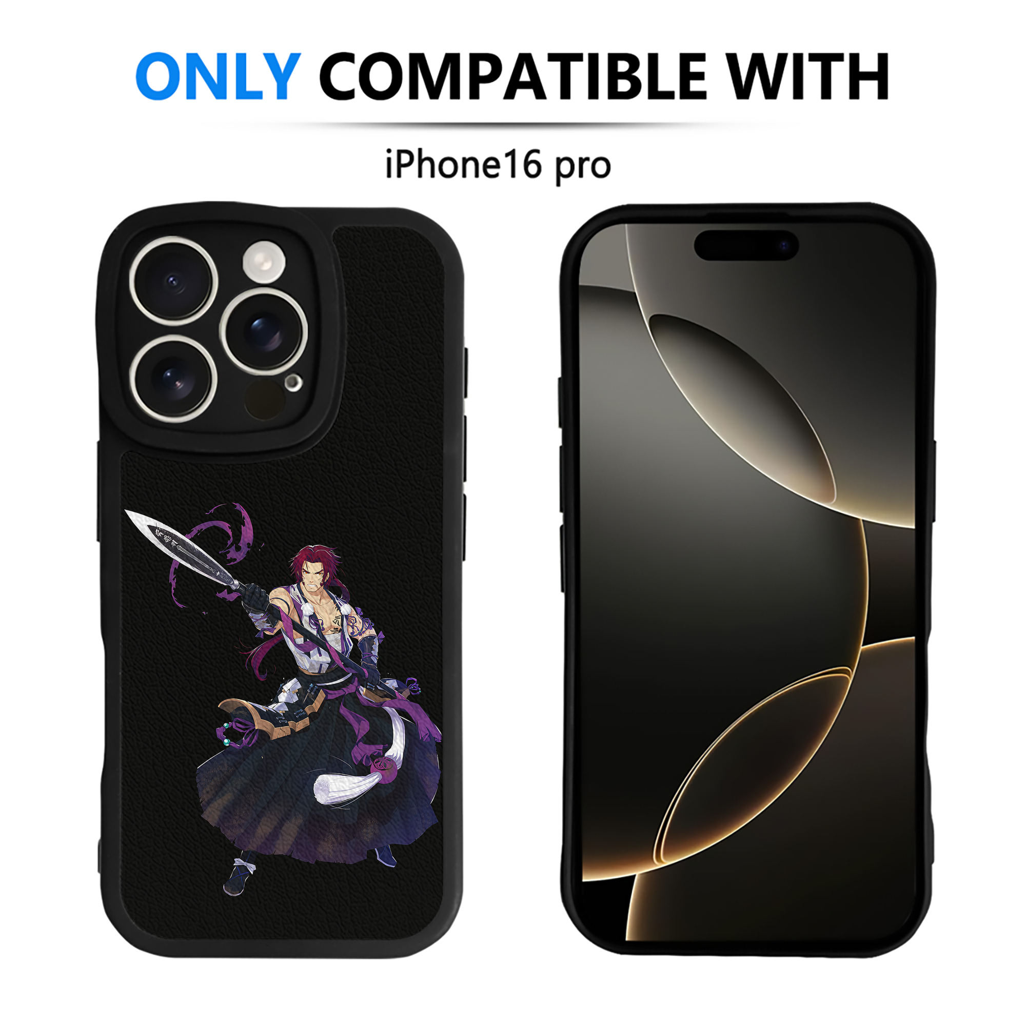 （画像用） 刀剣乱舞 Touken Ranbu 【iPhone 16シリーズ対応】シリコンスマホケース（レザー調） 材質：シリコン